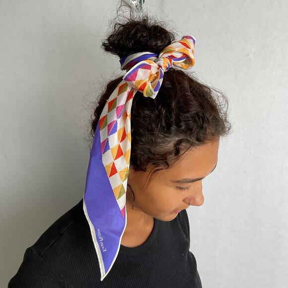 Evan Picone womens scarf accessory purse twilly coquette core hair bow - Picture 5 of 6